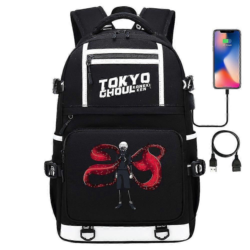 طوكيو غول ري حقيبة ظهر أنيمي كانيكي كين تأثيري نايلون حقيبة مدرسية حقائب سفر
