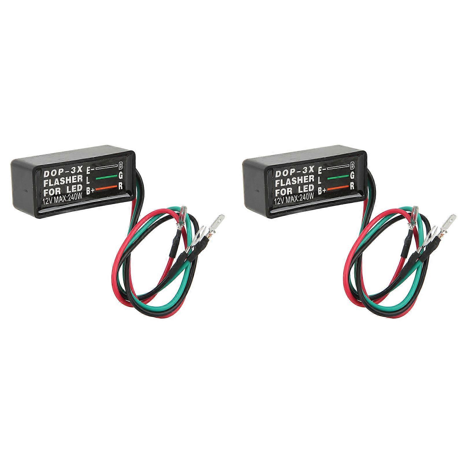 12V 240W DOP3X Turn Signal Light Flasher Portable Compact Structure Fit for LED Car Motorcycle