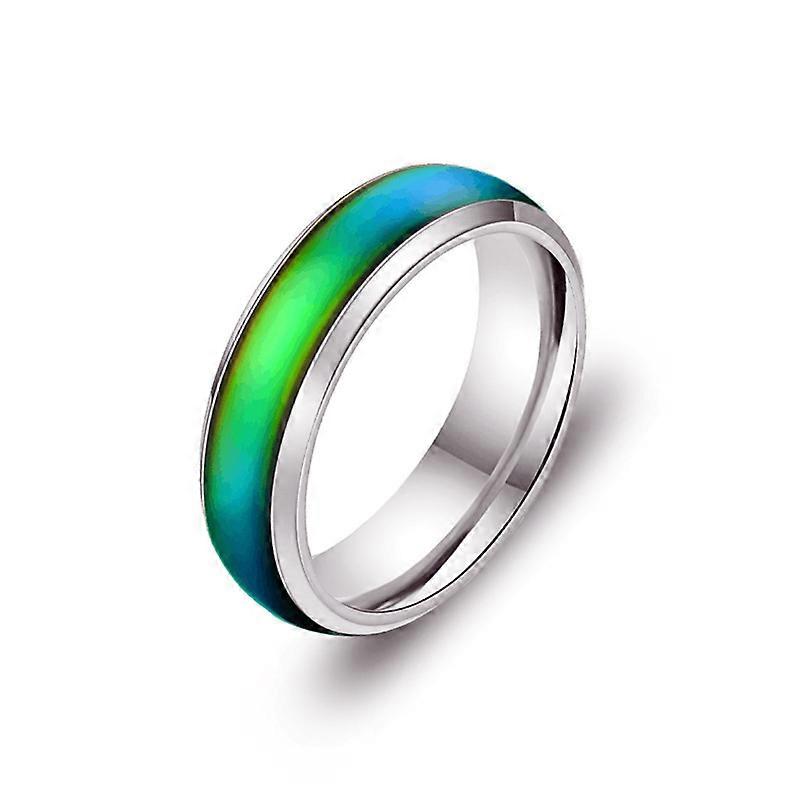 Changing Color Rings Stainless Ring Mood Emotion Feeling Temperature Rings For Women Men Couples Rings Tone Fine Jewelry Gift