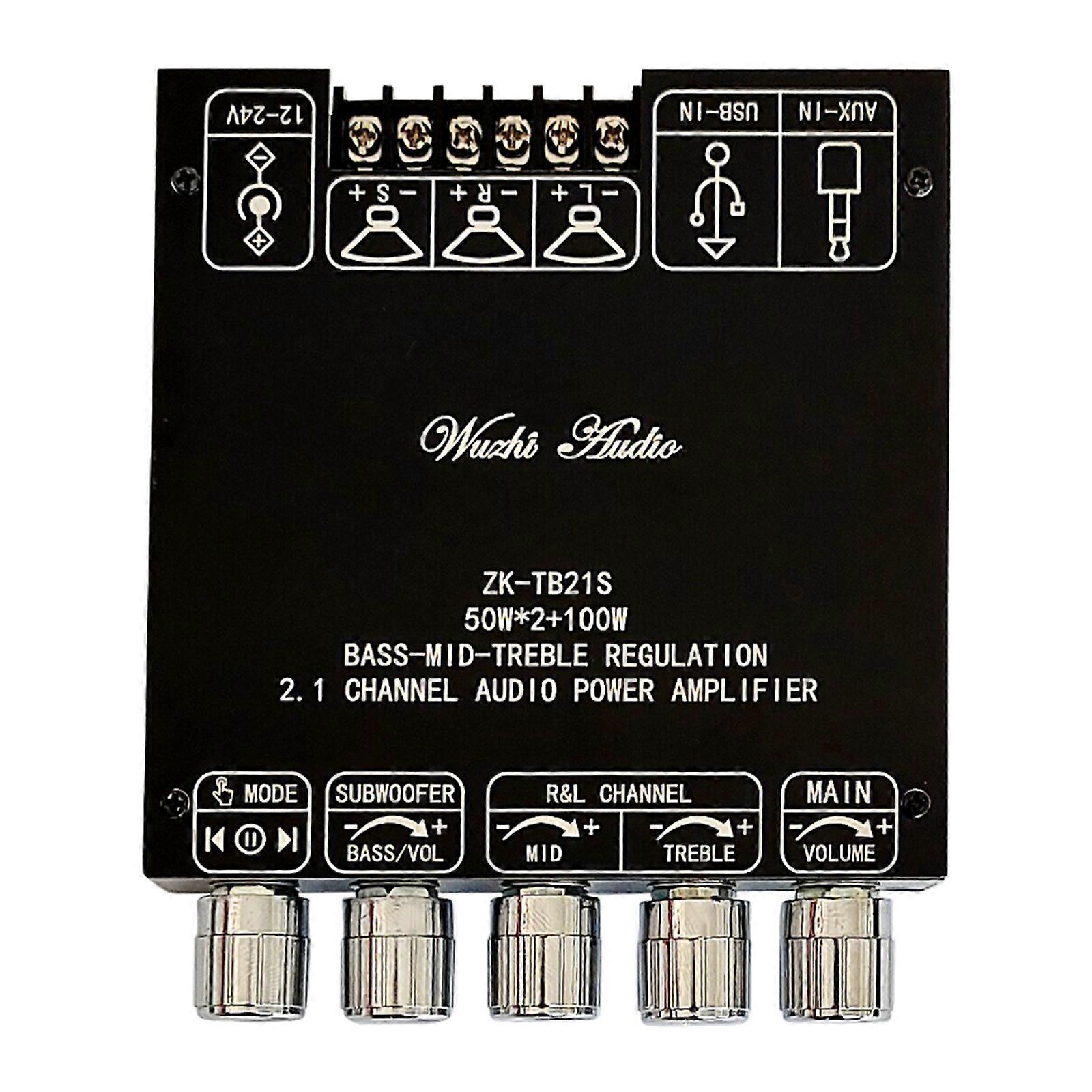 ZK-TB21S Amplificatore audio-digitale compatibile con Bluetooth Scheda stereo DC 12V 24V