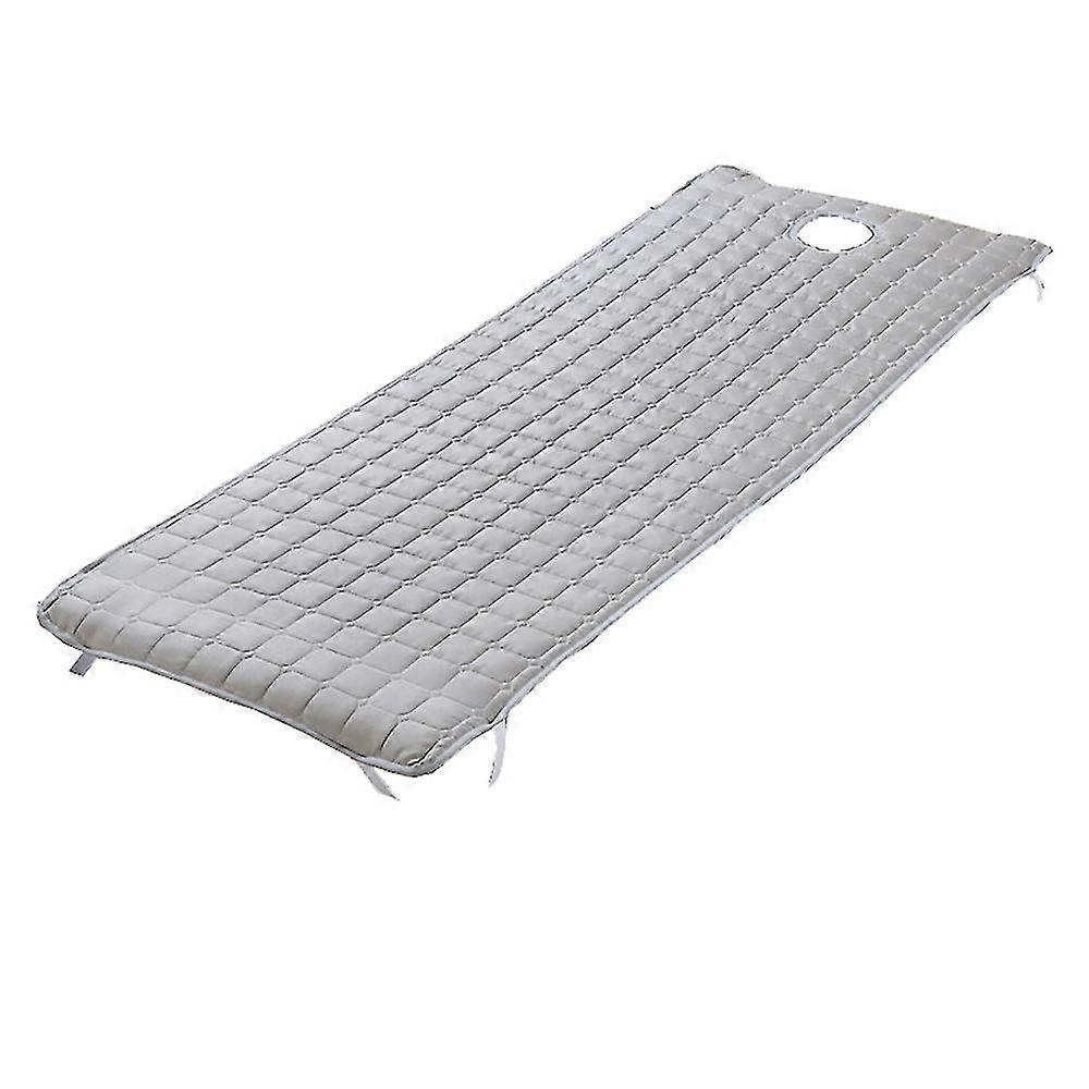Matelas pour table de massage lit avec trou, coussin de beauté, coussin antidérapant 185x70cm gris