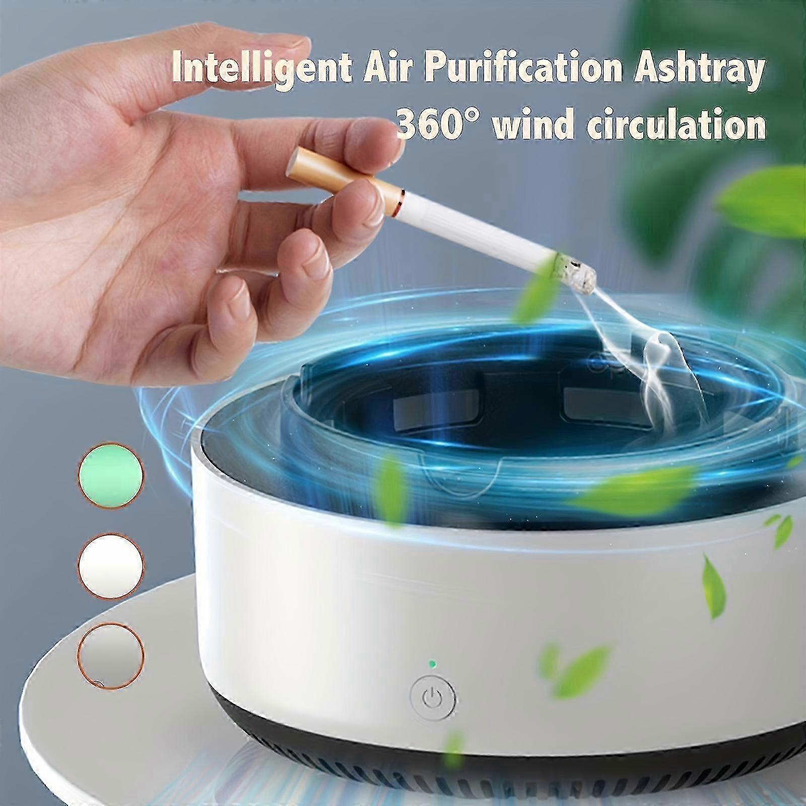 1pc, Smart Ashtray Air Purifier, Instantly Clears Second-hand Smoke And Odor, Battery Not Included, Household Gadgets,