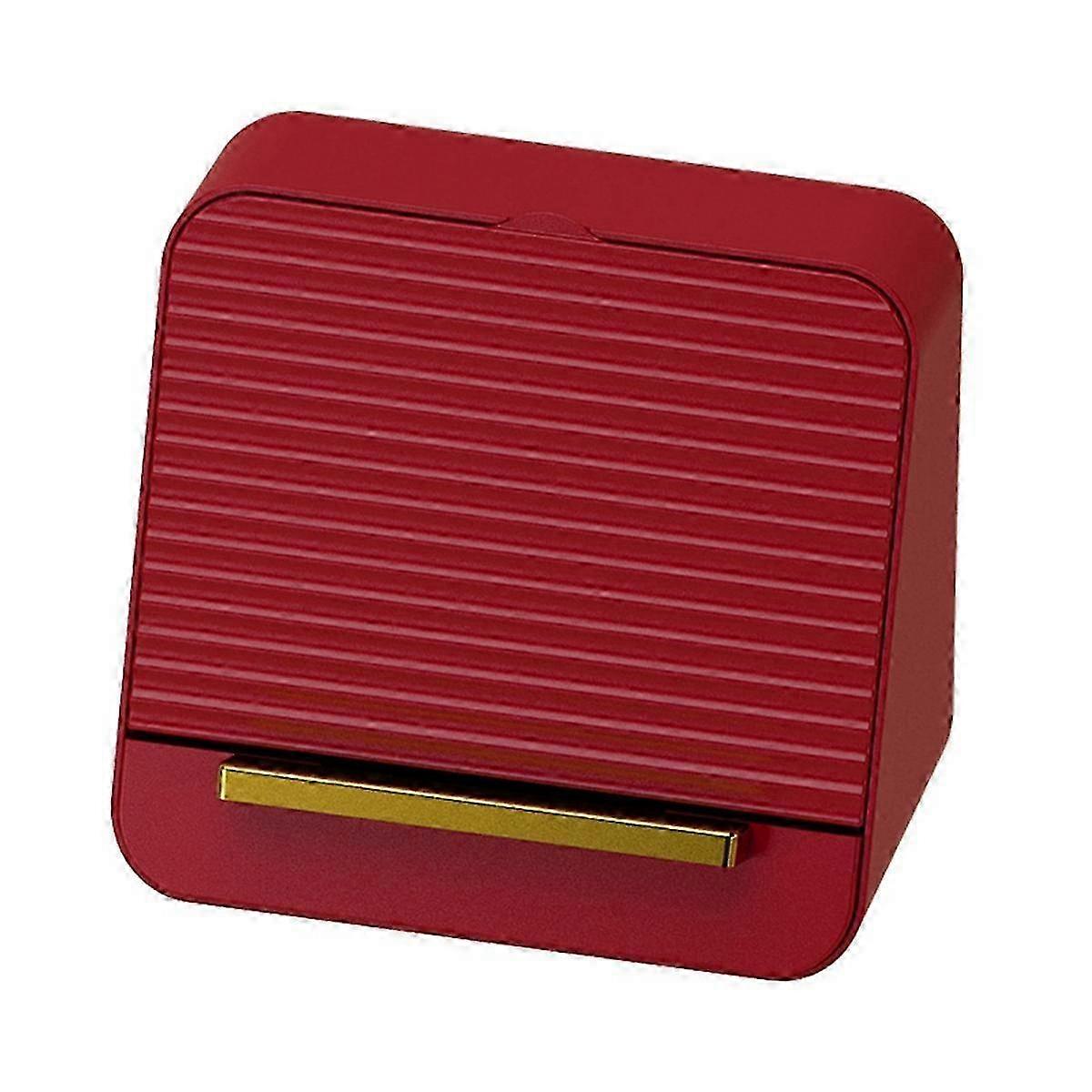 Cosmetic Display Case Minimalist Cosmetic Lipstick Storage Box Desktop Partition Lipstick Storage Rack Suitable Red