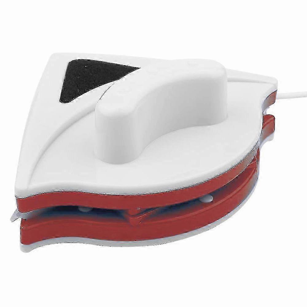 Magnetic Window Cleaner with Glass Squeegee - Red (7-15mm)