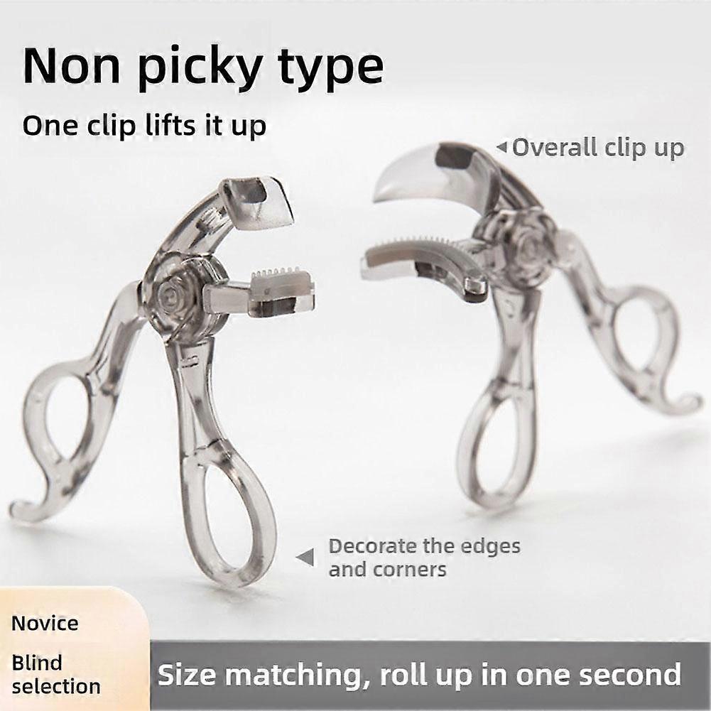 7103 tooth comb gray (F) $ frameless curling tooth comb eyelash curler portable shaping wide-angle sunflower eyelash curler