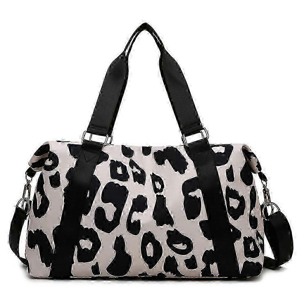Kvinnor Stora Resväskor Helgväskor Med Axelrem Ko Leopard Aztec