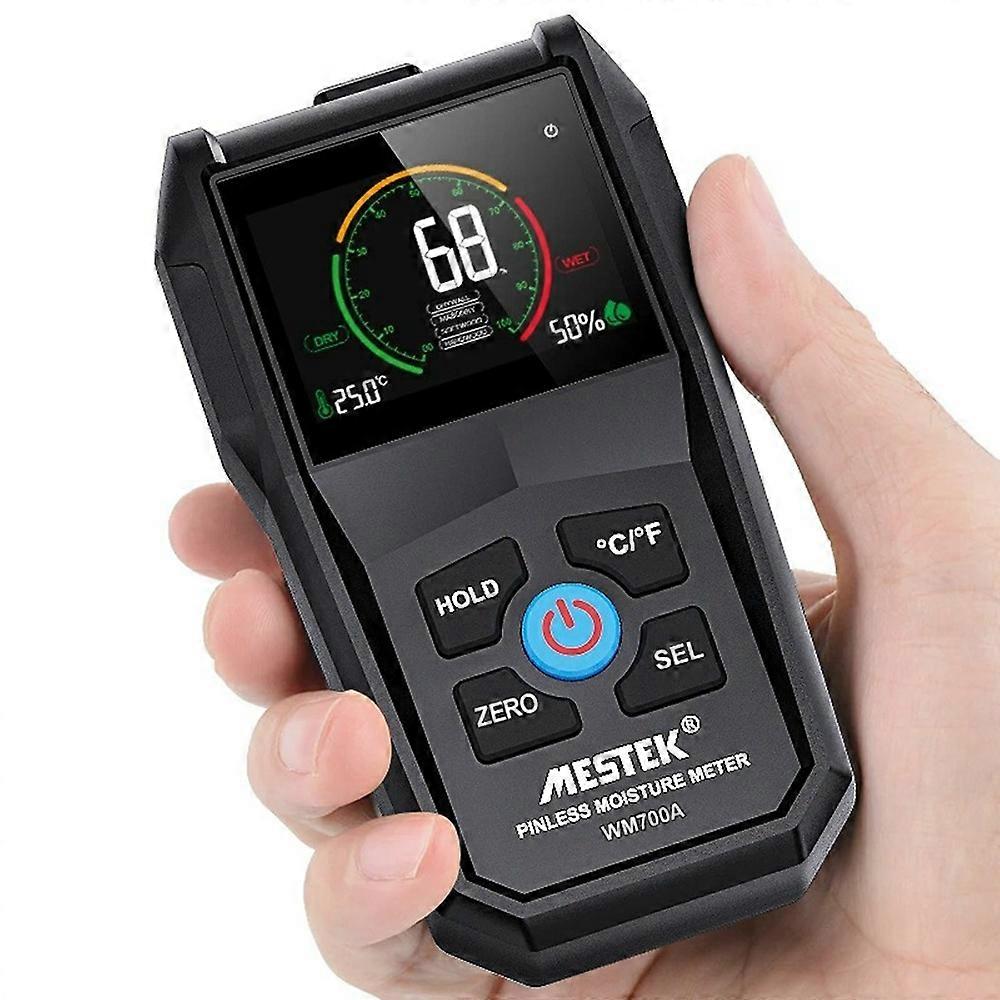 Type A MESTEK Temperature Humidity Moisture Tester Full Angle Inverted Display Screen Moisture