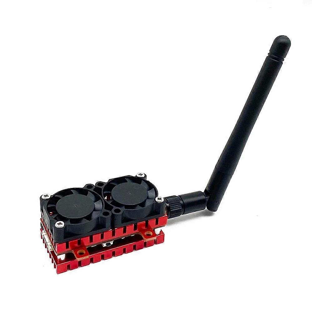 SLONWAKE 5.8G 48CH 5W FPV Transmitter 200mW/500mW/1200mW/5000mW VTX Dual Cooling Fan Built-in Microp