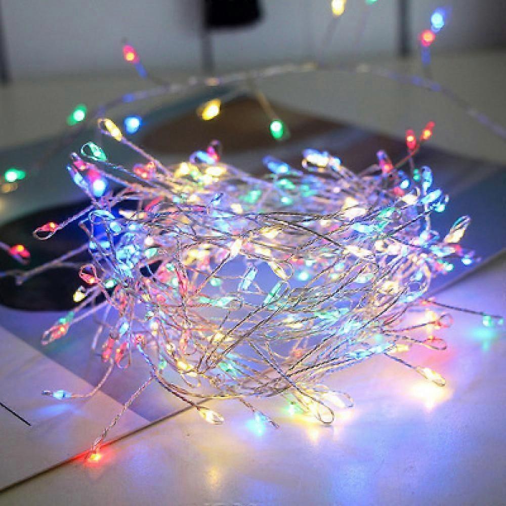 Usb 9m 300 Light String Firecracker Combination, 8 Modes, Christmas Decorative Light Band (Color)
