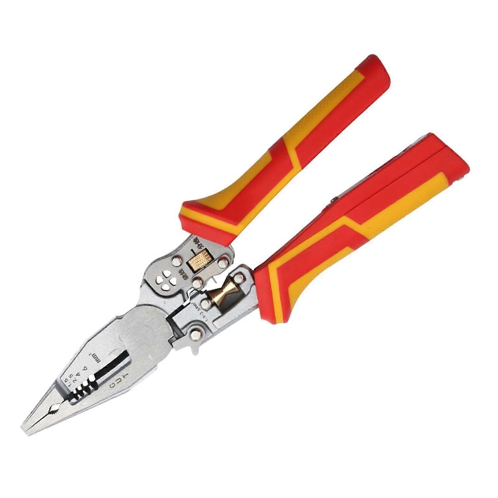 Wire Stripper Hand Tool Easy to Use Splitting Crimping Clamping Cable Cutter