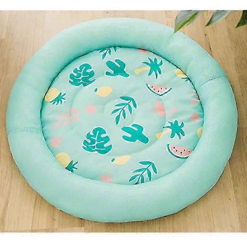 Pet Dog Cat Nest Cooling Cushion Breathable Mesh Fabric Summer Cat Bed Washable Sleeping Mat For Small Medium Dogs Supplies