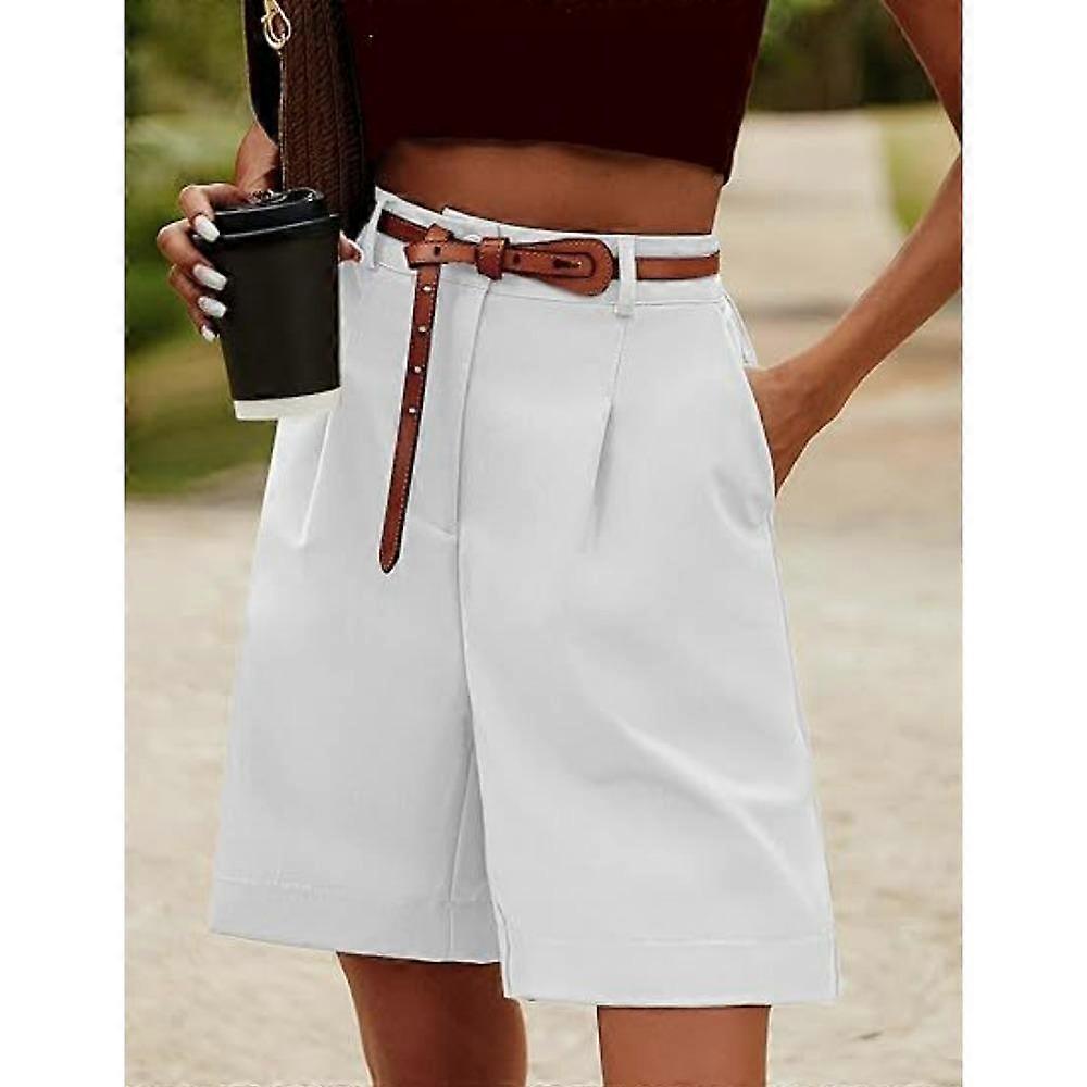Women's Summer High Waist Shorts Office Loose Women's Shorts