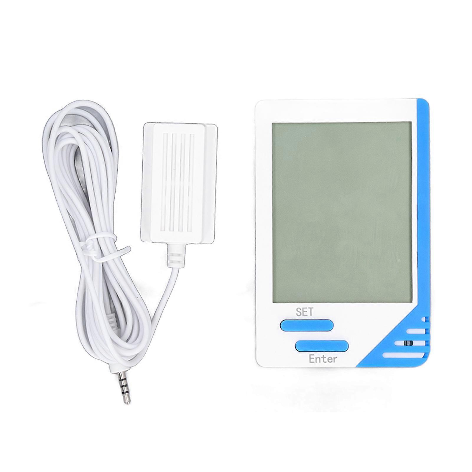 Indoor Outdoor Thermometer Hygrometer, Digital Display Temp Humidity Monitor with Stainless Steel Probe