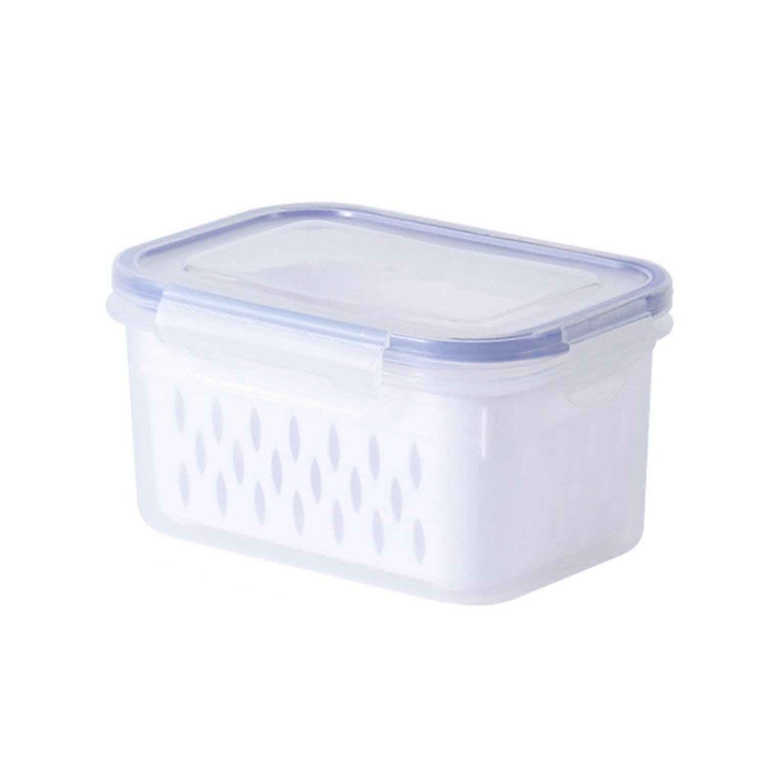 Vegetable Fruit Storage Box with Drain Basket Filter Water Good Sealing Keep Freshness
