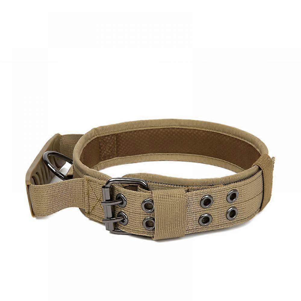 Dog Collar with Handle-Tactical Collar for Small Medium Large Breeds-Rottweiler Reflective Collar with Two PatchesXL