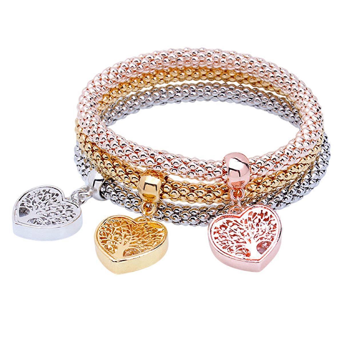 Multi-Layered Bracelet, Gold/Silver/Rose Gold