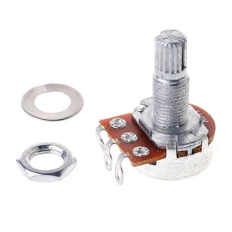 1Pc B10K A10K A25K 电贝斯吉他电位器电位器锅踏板效果 18mm 轴零件
