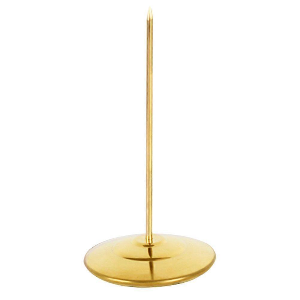 Practical Menu Summons Fork Invoice Document Notes Stainless Steel Needle Holder