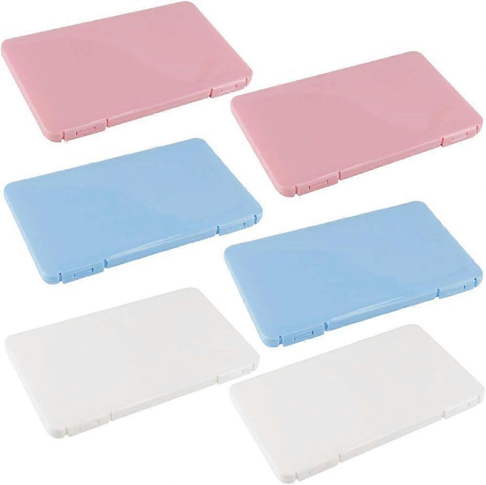 6 Pieces Plastic Storage CaseDustproof Storage Boxes,Reusable Keeper Folder Storage Clip