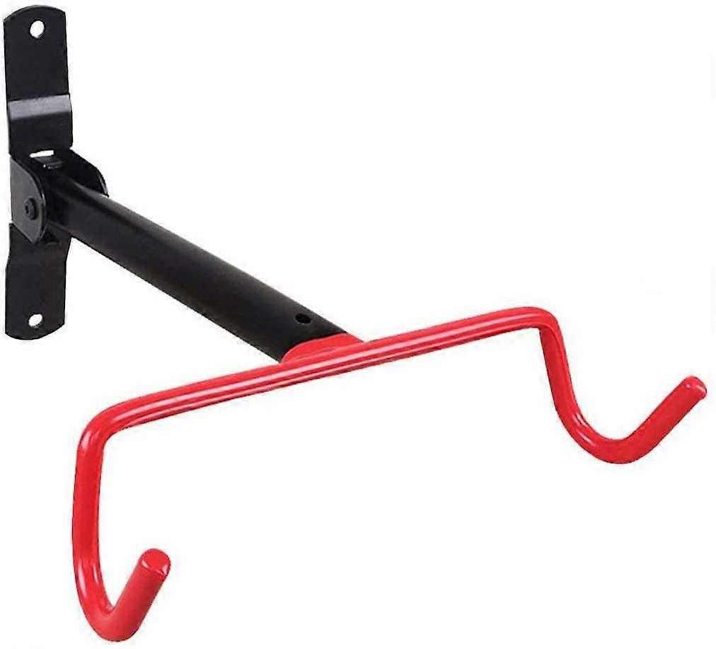 Innovative Space-Saving Horizontal Bicycle Rack, Heavy-Duty Foldable Wall Mount Bike Hanger For Safe Storage, Load Capacity Up To 38 Pounds, Rubber