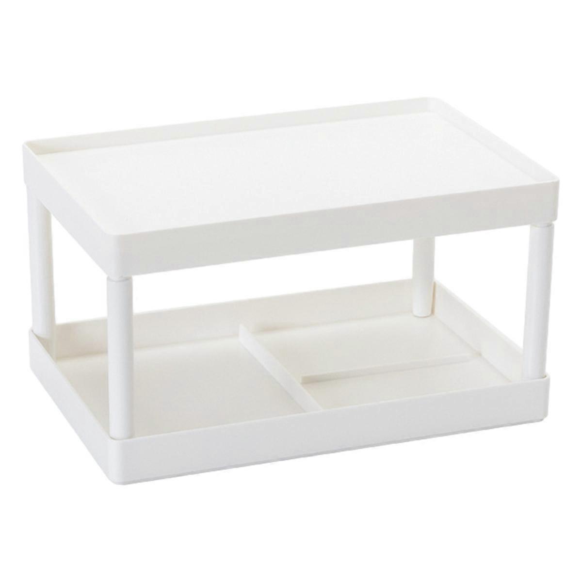 2-layer multifunctional storage box for bathroom countertop vanity