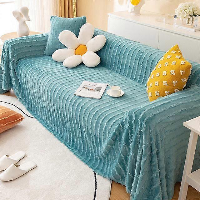 Modern Velvet Sofa Towel Winter Warm 1 /2 /3 /4 Seater Armchair Couch Furniture Slipcover Solid Color Sofa Throw For Pets Dogs