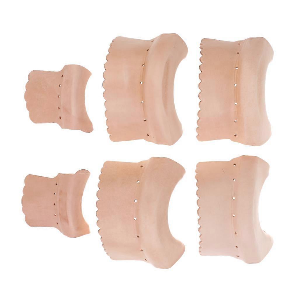 Durable 6 Pieces Billiards Pool Snooker Table Pockets Leather Accessory Sets