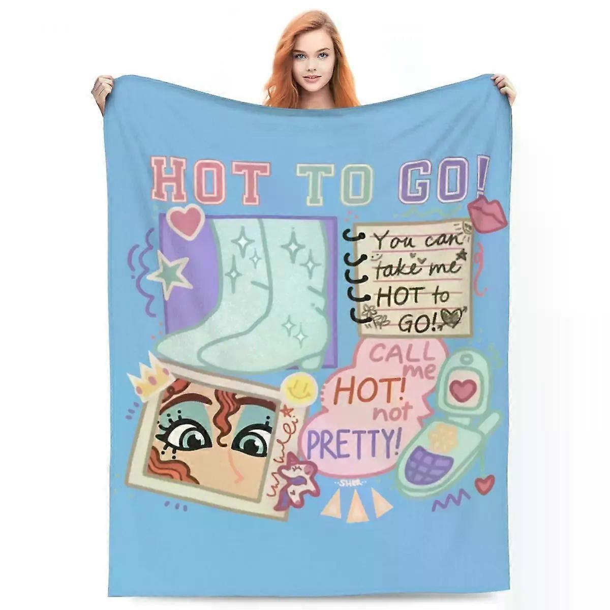 HETT ATT GÅ! Chappell Roan Filtar Flanell Höst/Vinter Multifunktion Super Soft Kasta Filtar för Hemkontoret Matta Piece