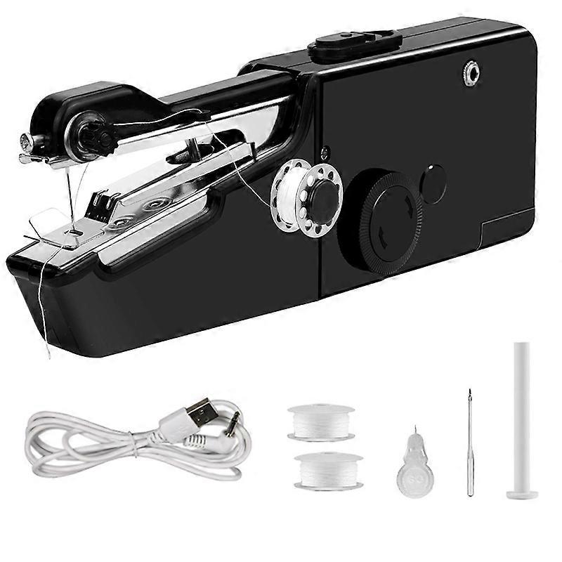 USB Electric Handheld Sewing Machine Kit, for Denim Curtain Leather