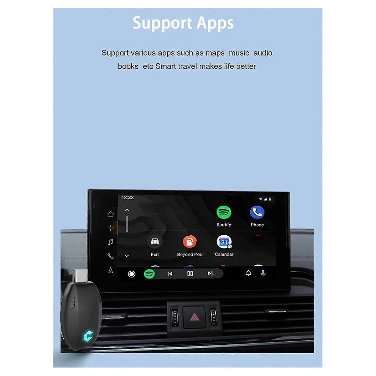 Wired to Wireless Carplay Smart Adapter 2in1 Android Auto Mini Box
