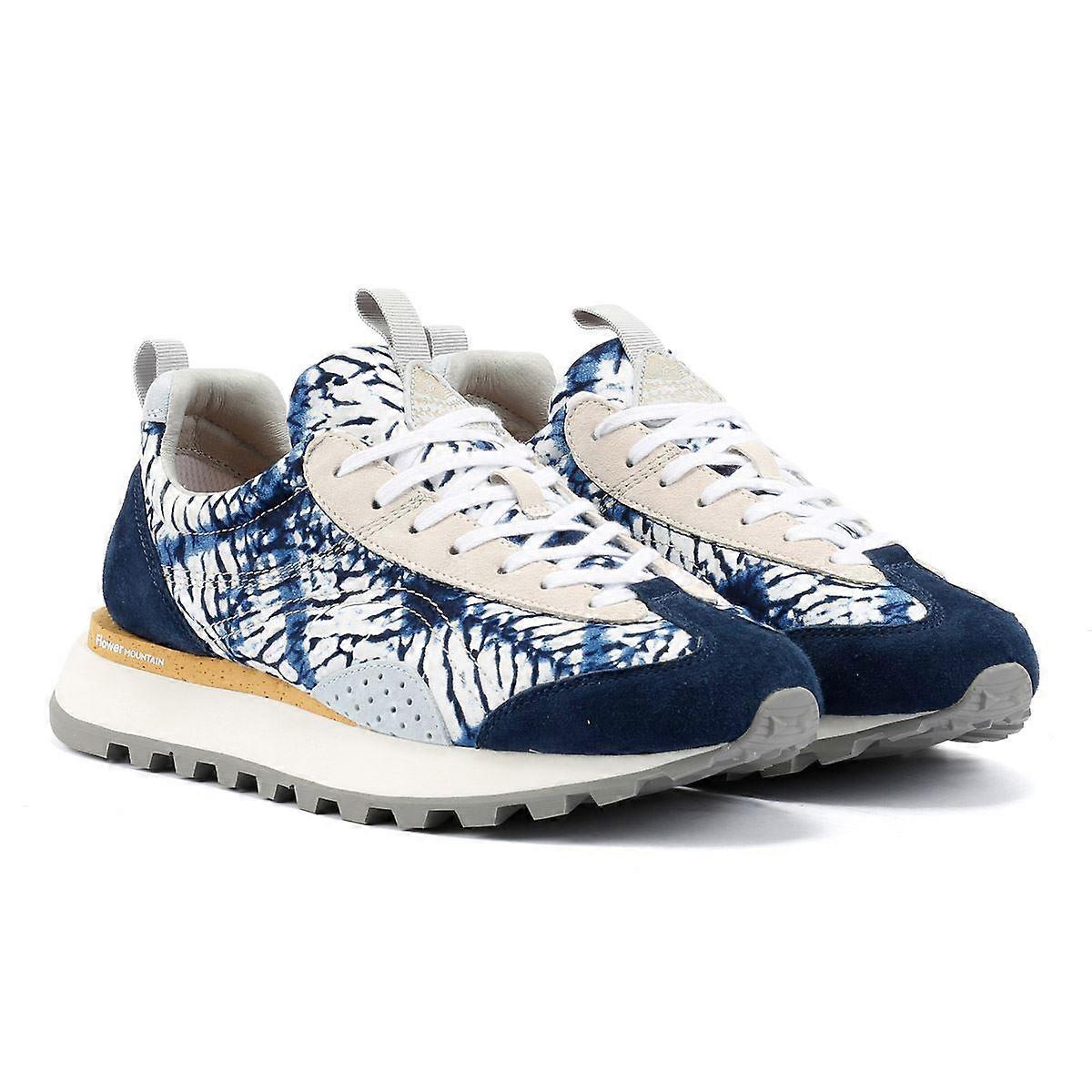 Flower Mountain New Asuka Blue Tie Dye Trainers
