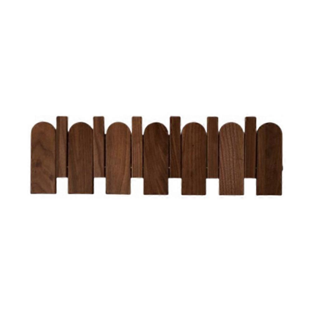Wood Wall Mounted Coat Rack with Hidden Decorative Hook D