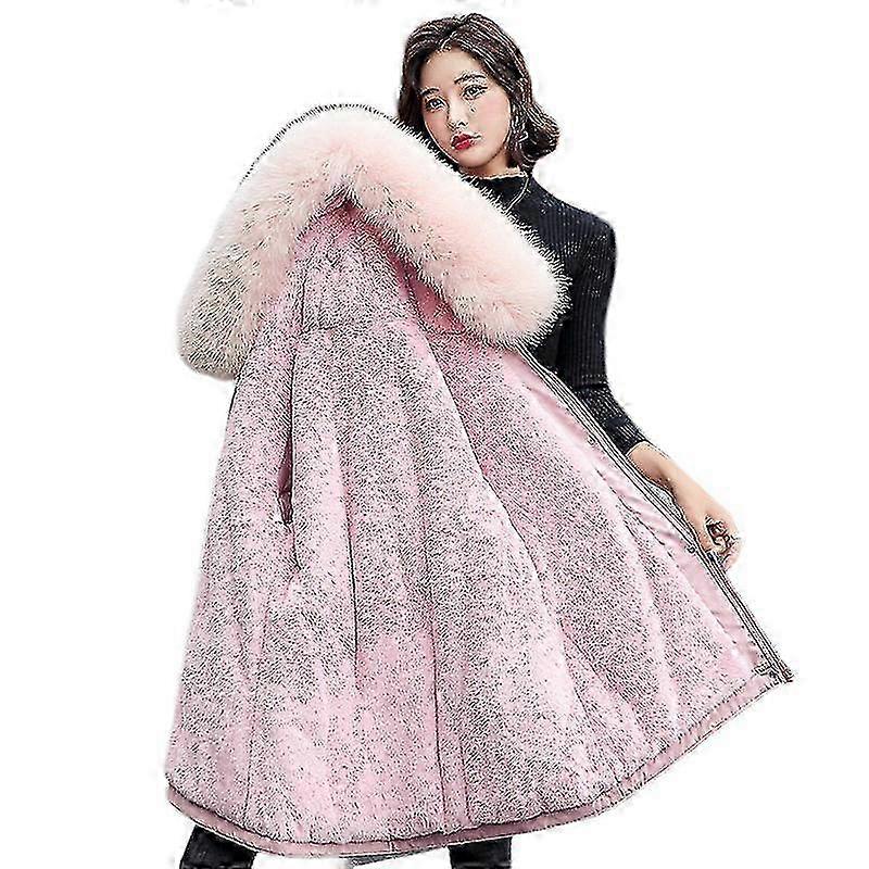 Giacca invernale con cappuccio da donna Cappotto caldo termico antivento foderato in pile