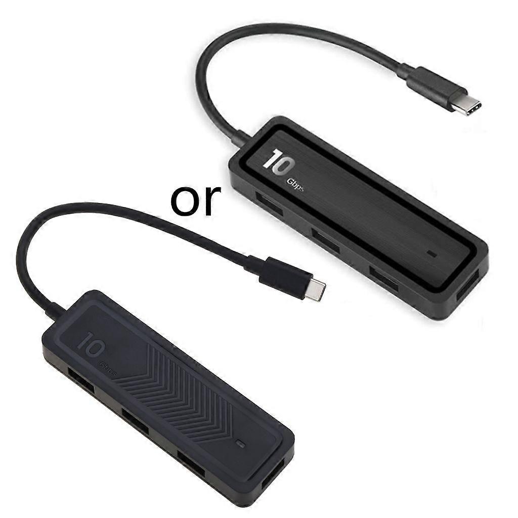 6 in 1 USB /Type-C Hub, 4x USB 3.1 Gen2 Data Hub SuperSpeed up to 10Gbps
