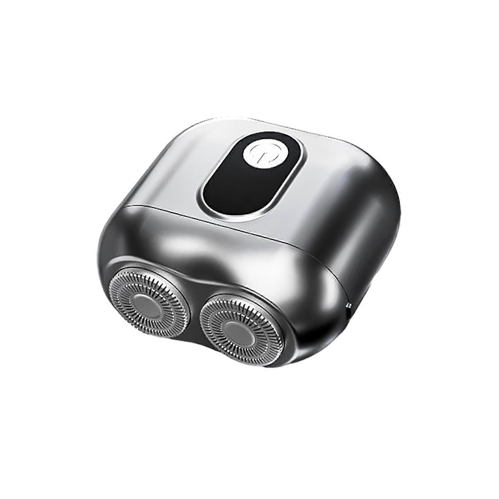 Mini Rotating ABS Electroplated Magnetic Wet and Dry IPX6 Electric Shaver Ideal Gift for Men