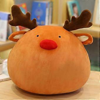 Christmas Pillows Decorative Throw Pillows, Elk Pillow Cartoon Plush Pillow Hugging Pillow Cute Elk Doll Throw Pillow, Birthday (Elk, 7.87in)