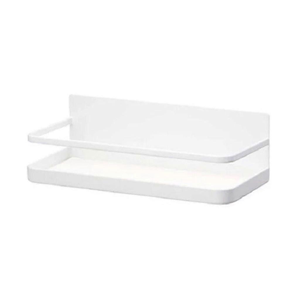 Refrigerator Magnet Storage Rack Strong Magnetic Spice Shelf Organizer for Holding Spices, Jars, Bottle,Beve Easy to Use  White