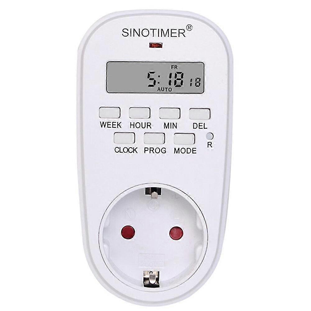 Eu Plug Outlet Electric Digital Socket Timer Plug 220v Time Control Countdown Timer Switch