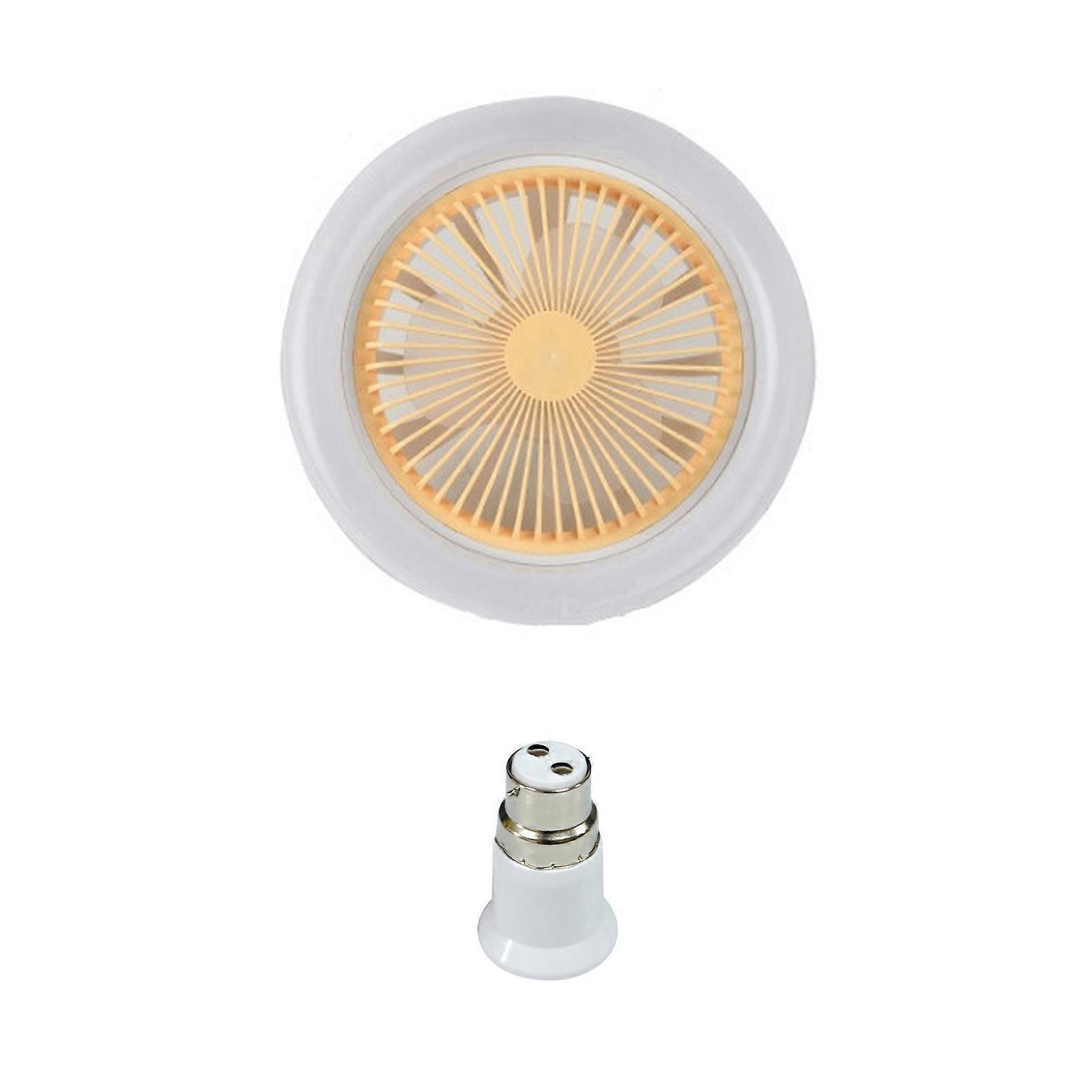 10.2" Ceiling Fan with Light 3-mode Adjust Ceiling Fan Low Profile Fush Mount E27 Fan Lamp with B22 Adapter for Bedroom yellow