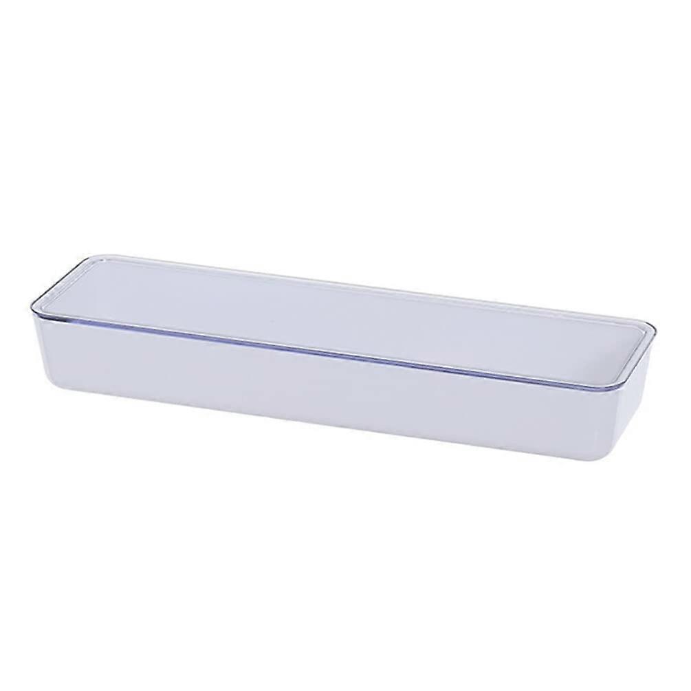 Plastic Flatware Tray with Lid and Drainer for Kitchen Drawer Organizer and Utensil Storage Container