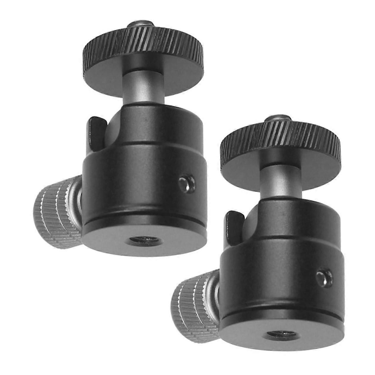 Alloy Projector Tripod Head 2pcs Ball Head Mount for Camera 360° Swivel Tripod Clamp