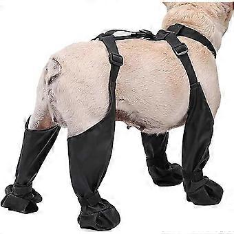 Buty dla psów z szelkami, regulowane wodoodporne buty dla psów Odporny na brud pies Outdoor Walking Running Piesze wycieczki Buty do pończoch, ochraniacze łap
