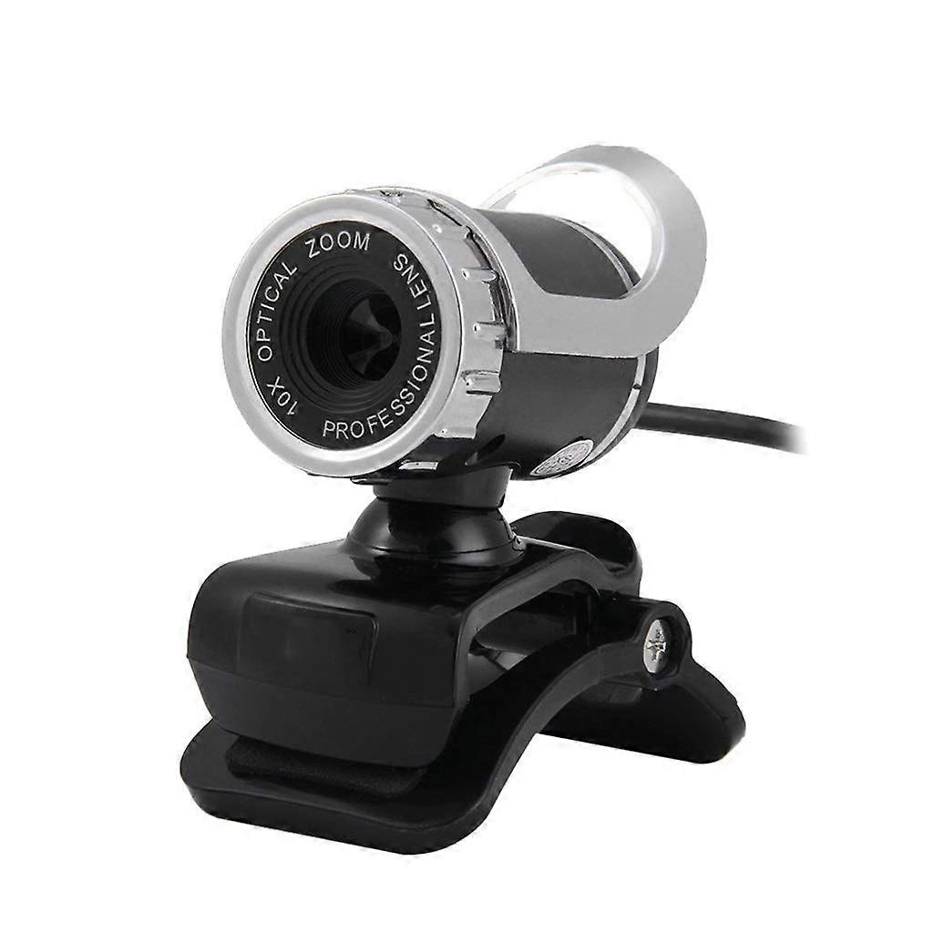HD Webcam USB Camera For Computer With Built-In Sound-Absorbing Microphone Black For Live Teaching