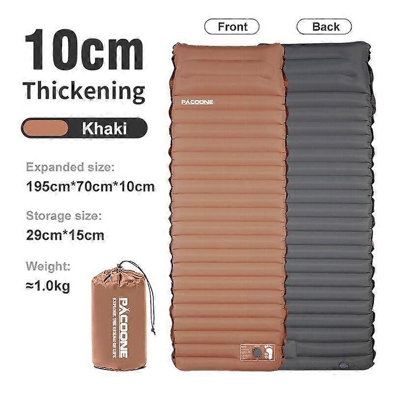 Ultralight Self-inflating Air Mattress Thicken Sleeping Pad Splicing Inflatable Bed Beach Picnic Mat Camping Tent Air Cushion