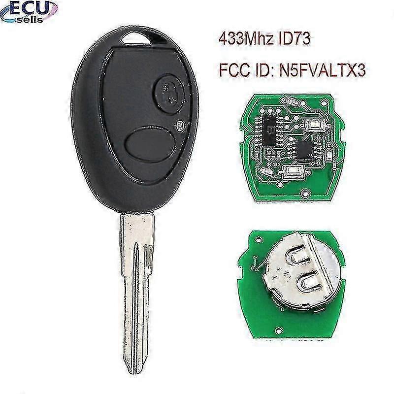 2b מפתח שלט רחוק 433mhz ID73 תואם לנד רובר דיסקברי 1999-2004 מזהה FCC: N5fvaltx3_Newway