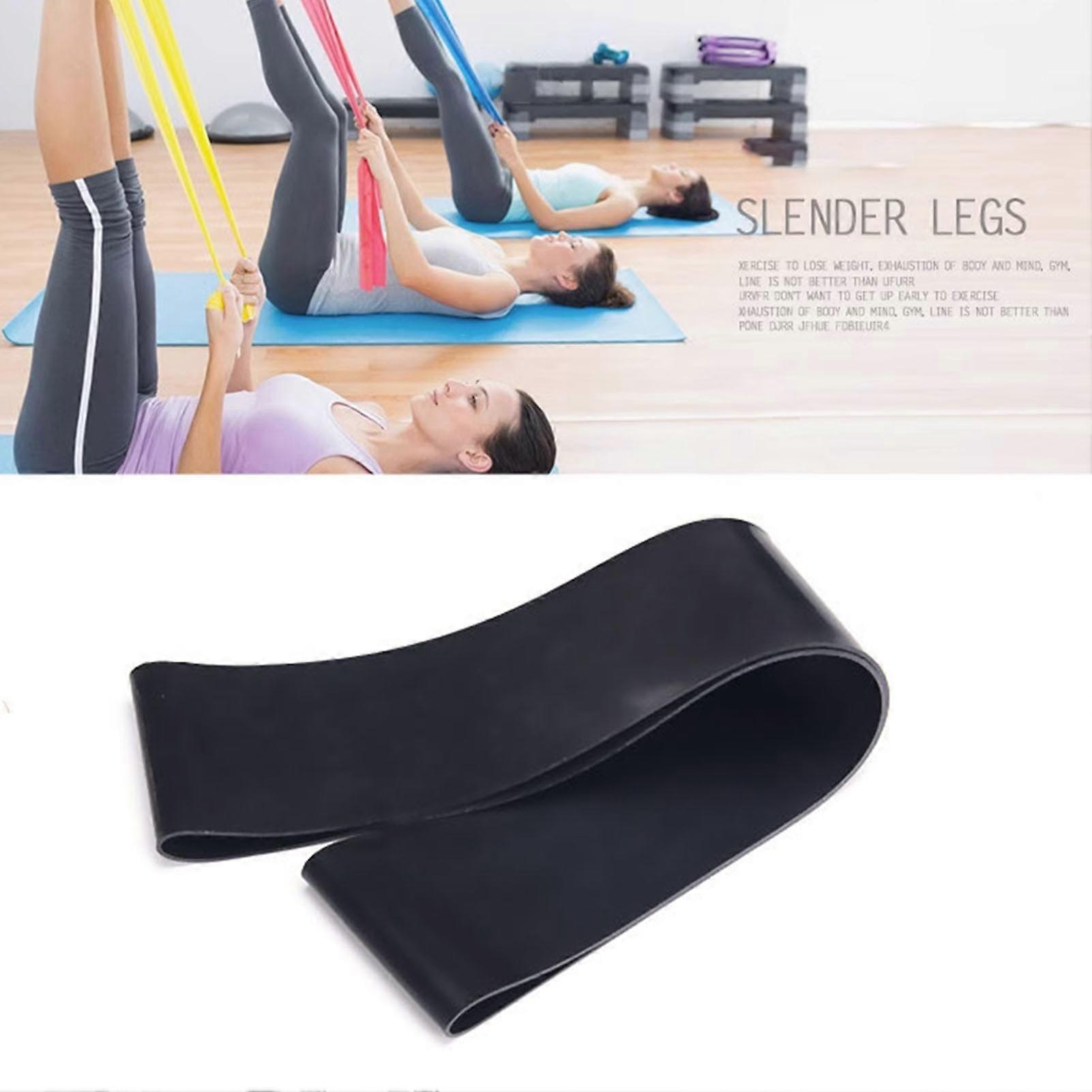 Resistance Loop Exercise Band 40lb Black Natural Latex 1.1oz