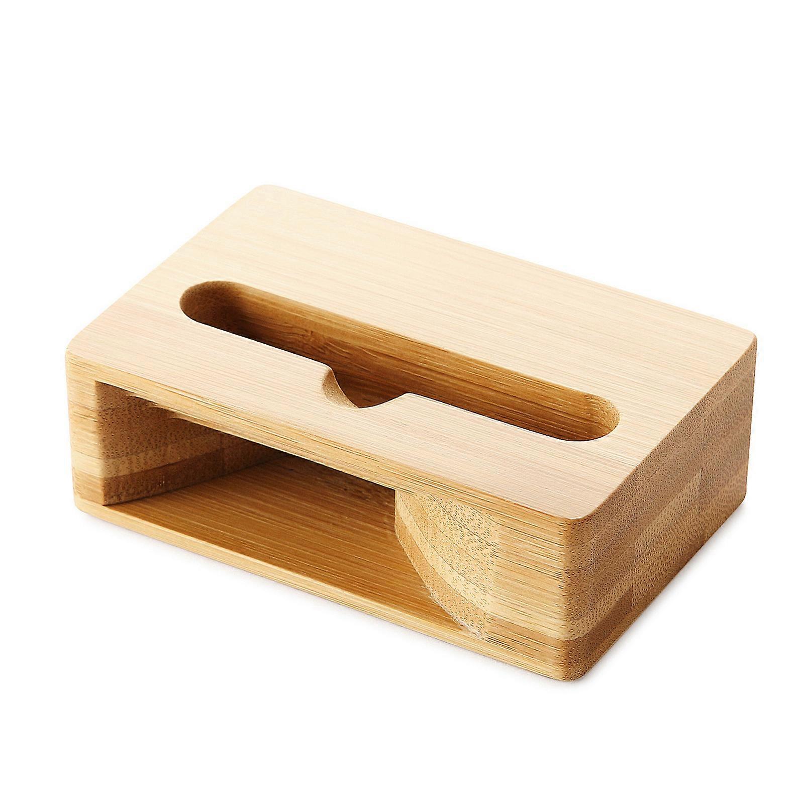 Multifunctional Desktop Cell Phone Bracket Wooden Sound Amplifier Holder Stand Loudspeaker Tabletop Display Rack Carbide