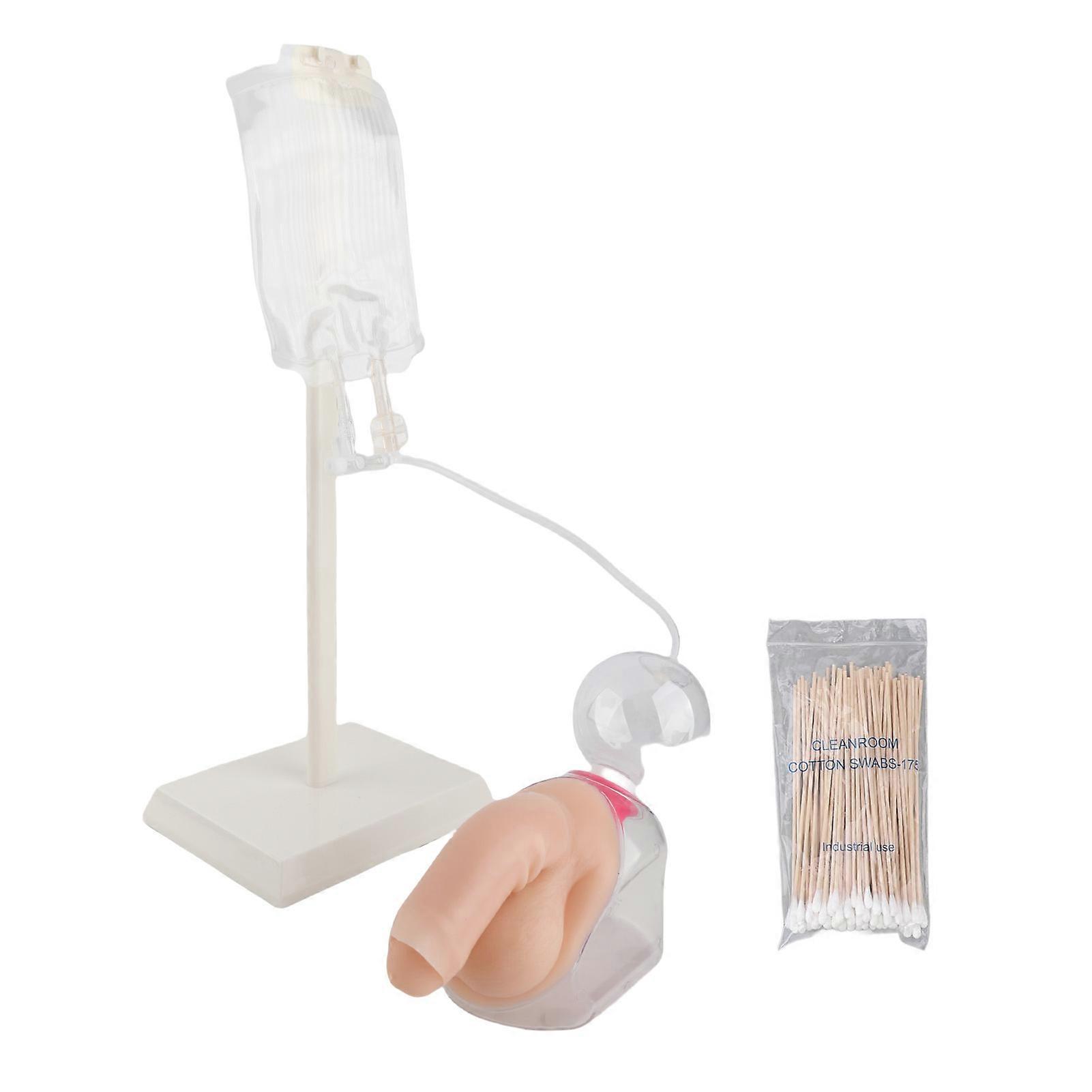 Male Urethral Simulator Fluid Circulation System Urinary Catheterization Model for Students Nurses