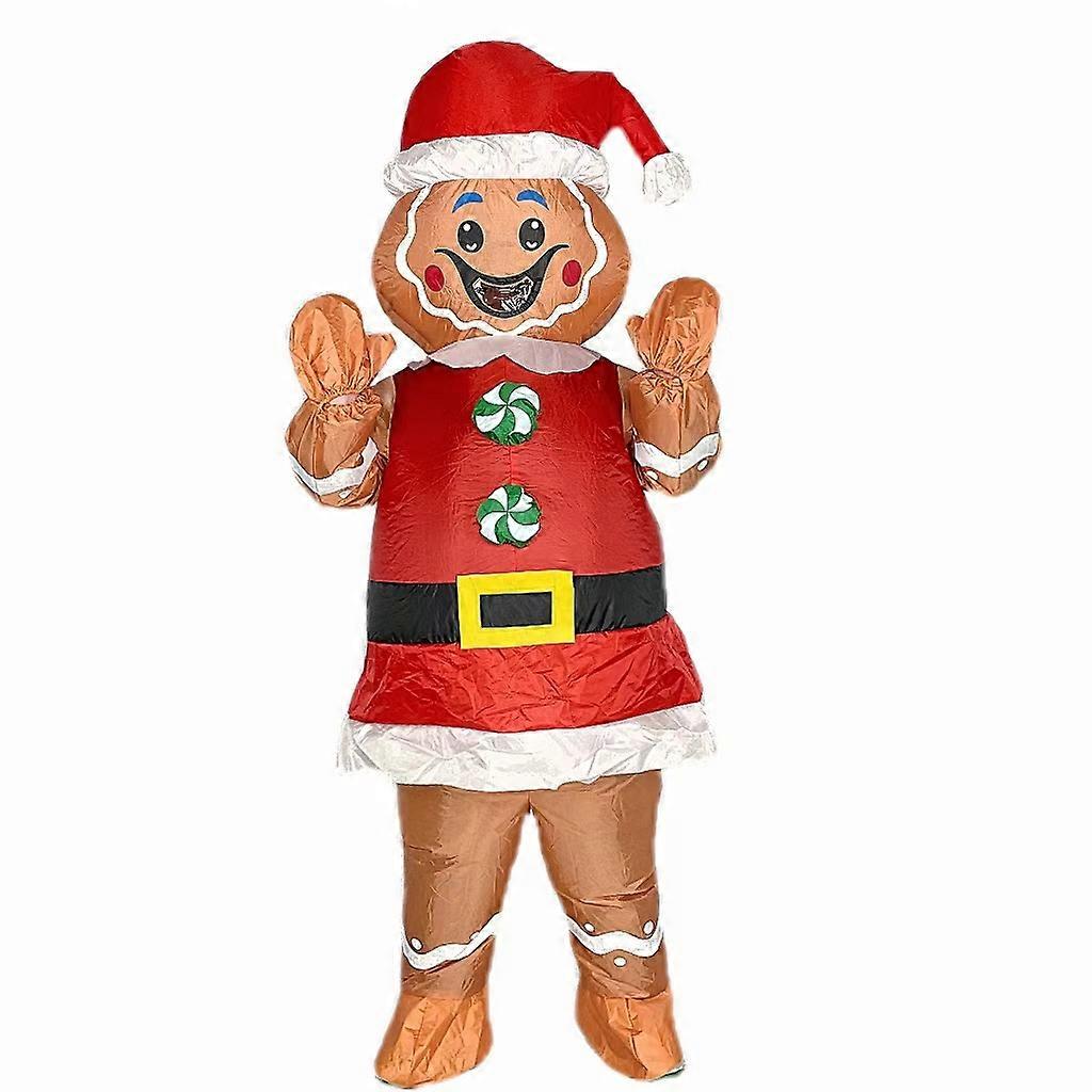 Gingerbread Man inflatable costume, adult