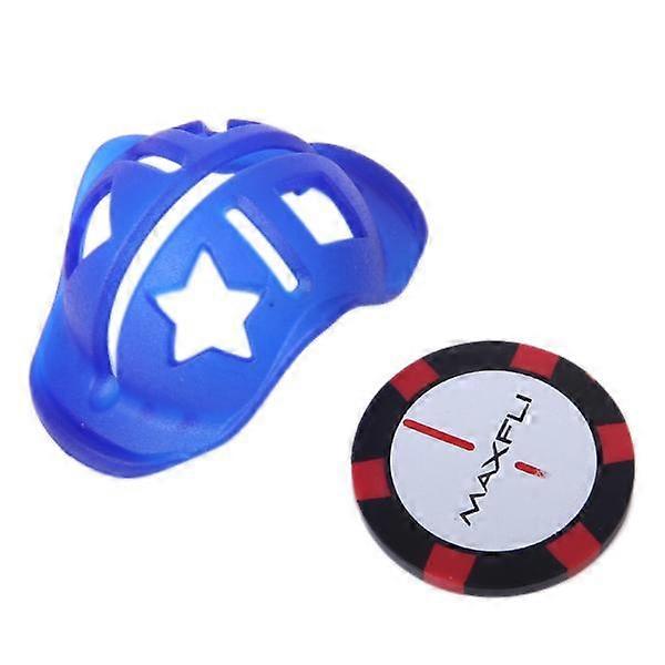 Blue Golf Ball Line Marker Template w/ Ball Marker